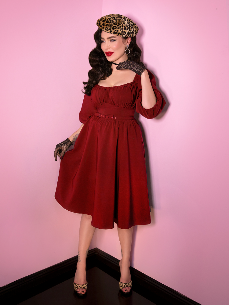 red dress vacation Kelby Red Embroidered Short Dress