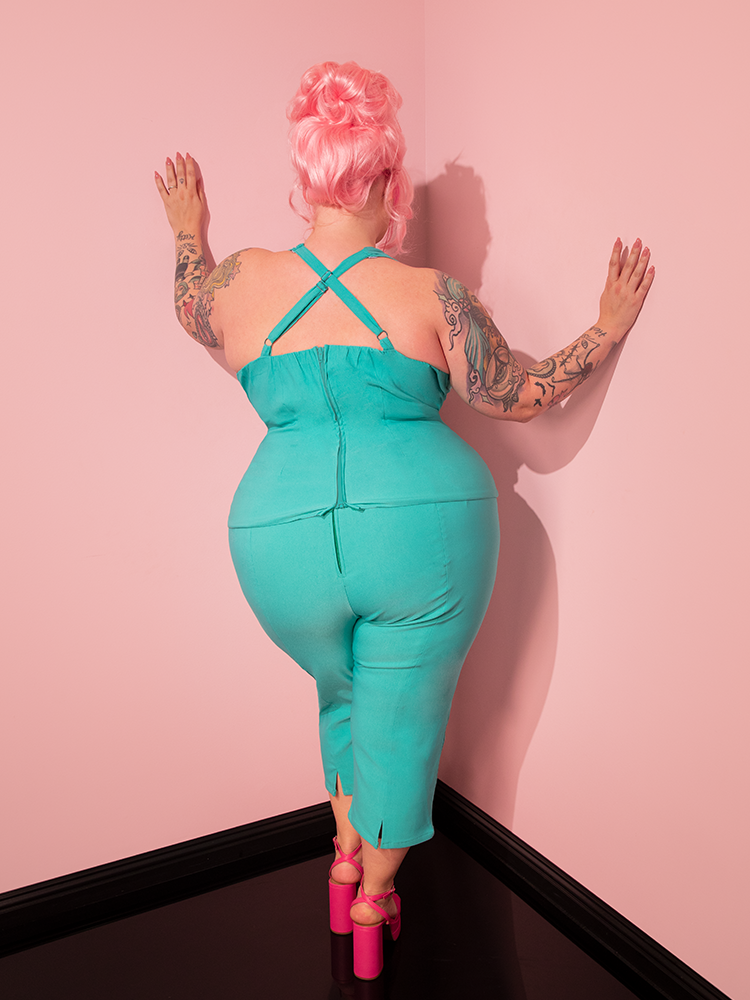 Turquoise 2025 capri pants