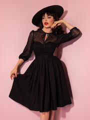 Frenchie Swing Dress in Black | Retro Dresses – Vixen by Micheline