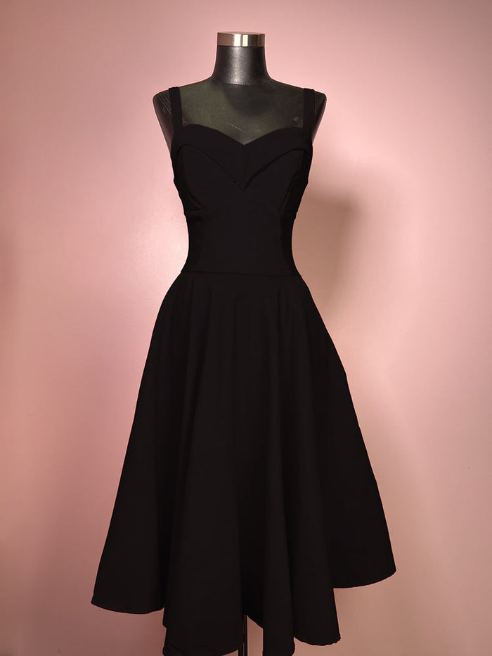 BACKLOT - Maneater Swing Dress in Black - Vixen by Micheline Pitt