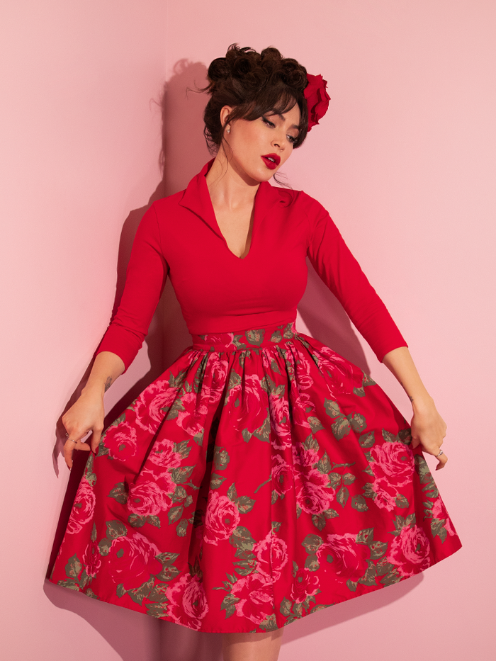 ROSES ARE RED  Retro Style Clothing – Vixen by Micheline Pitt
